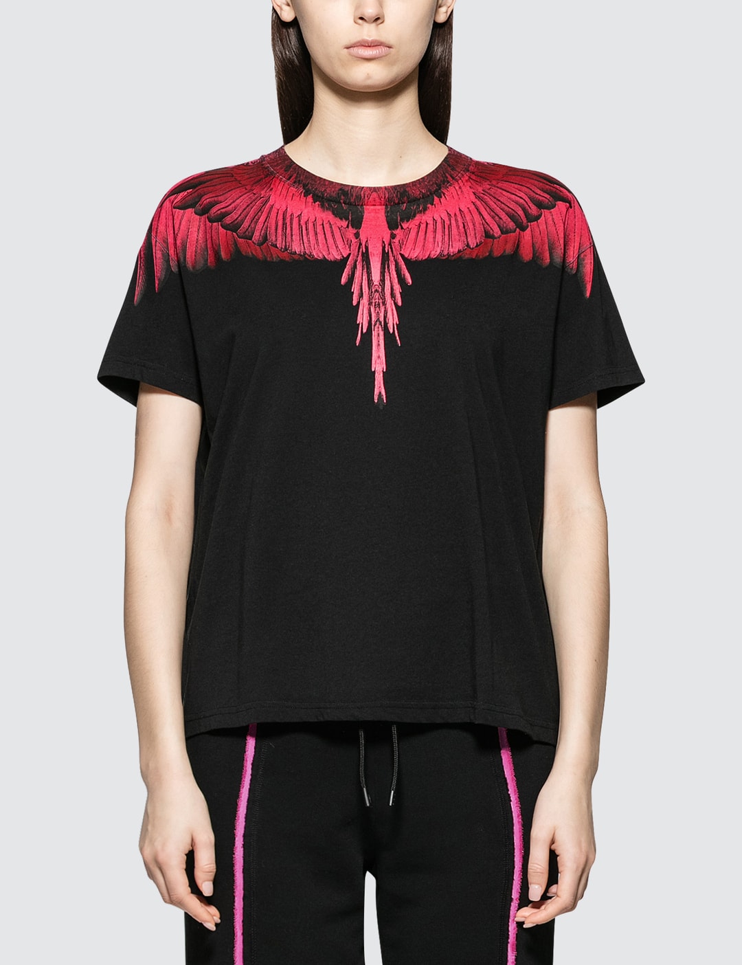Marcelo Burlon - Fucsia Wings T-shirt | HBX - Globally Curated Fashion ...