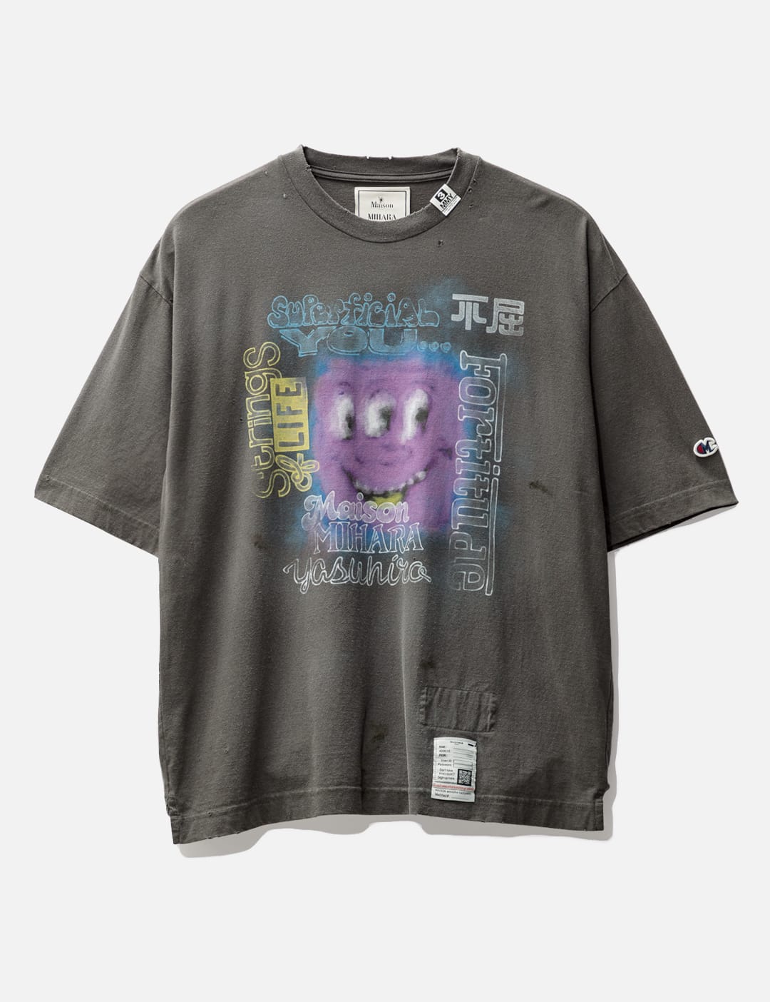 Maison Mihara Yasuhiro - Distressed T-shirt | HBX - Globally Curated  Fashion and Lifestyle by Hypebeast