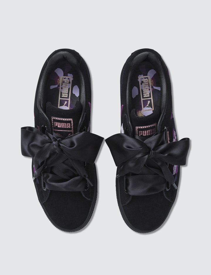 puma suede heart flowery
