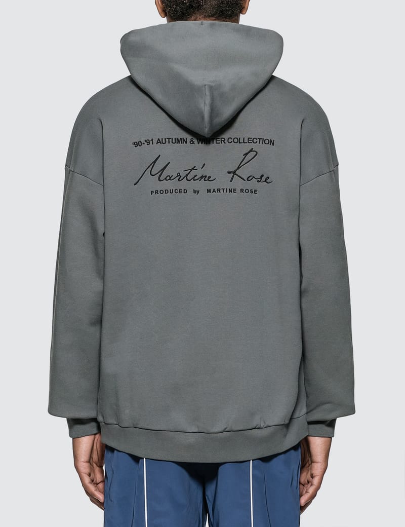 Martine rose hot sale grey hoodie