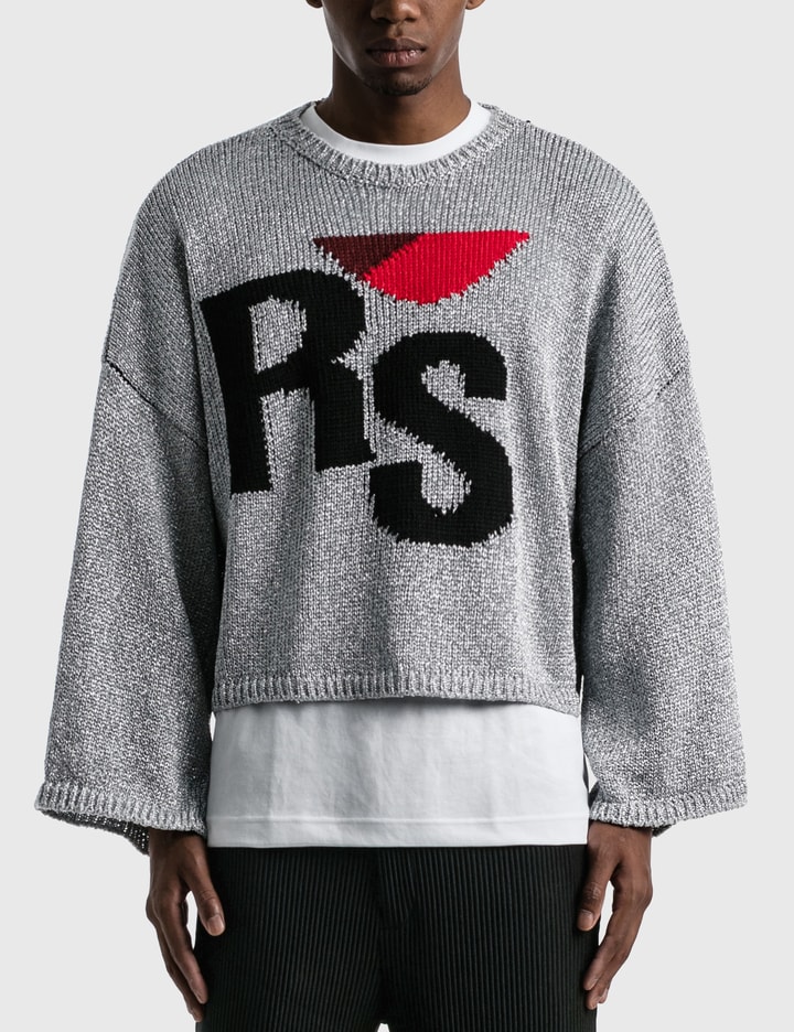 Raf Simons - Short Oversized RS Sweater | HBX - Globally Curated ...