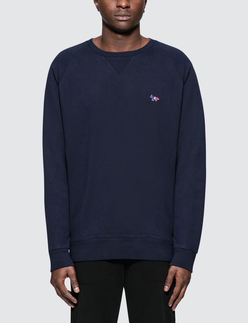 Maison Kitsuné - Tricolor Fox Patch Sweatshirt | HBX
