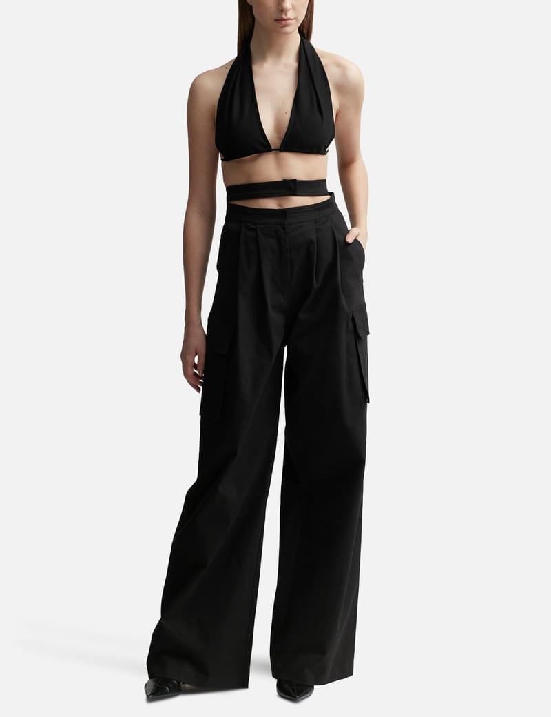 ANDREĀDAMO - PANTS WITH DOUBLE BELT | HBX - Globally Curated