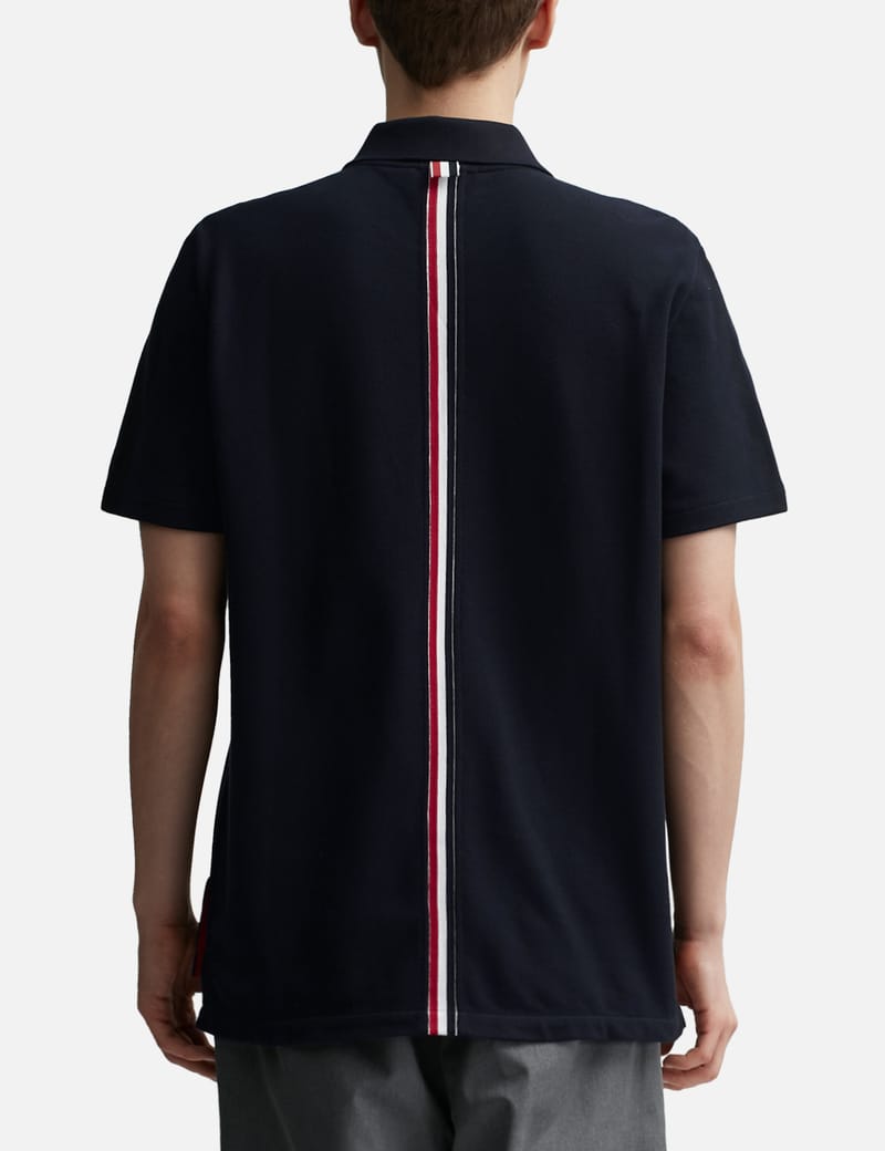 Thom Browne - Center Back RWB-Stripe Polo Shirt | HBX