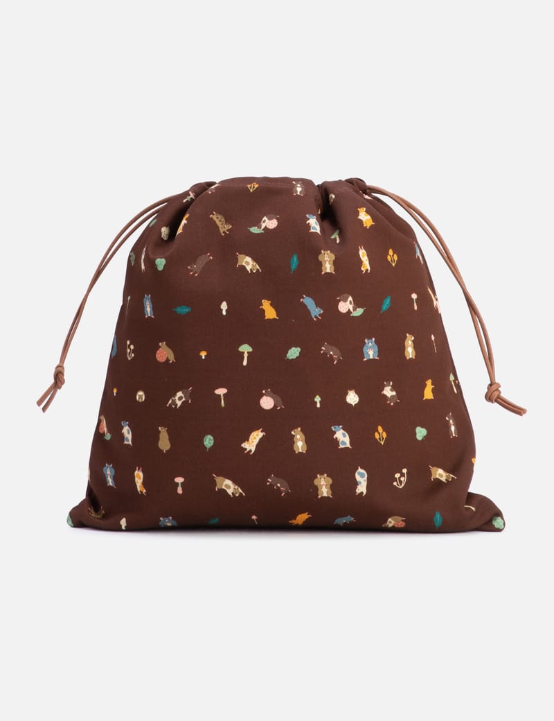 ロエベ　巾着袋 LOEWE ロエベ 巾着バッグ 巾着ポーチ DRAWSTRING POUCH コットン