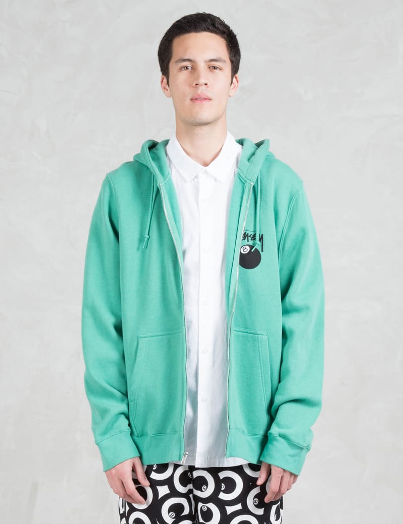 Stüssy - 8 Ball Zip Hoodie | HBX - Globally Curated Fashion and