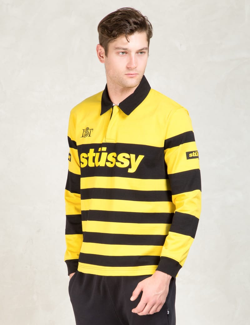 Stüssy - Yellow Stripe Team Rugby | HBX