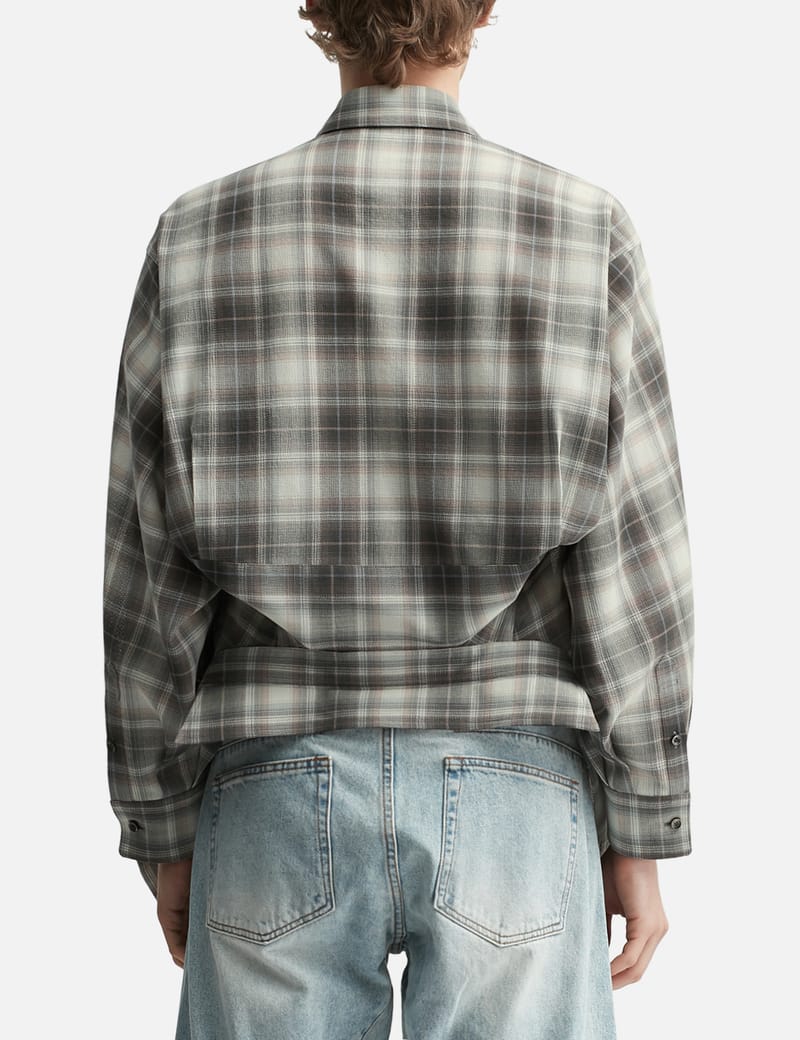 トップス another way to wear fresco check shirt トップス another way to wear fresco check shirt Frizmworks Uneven