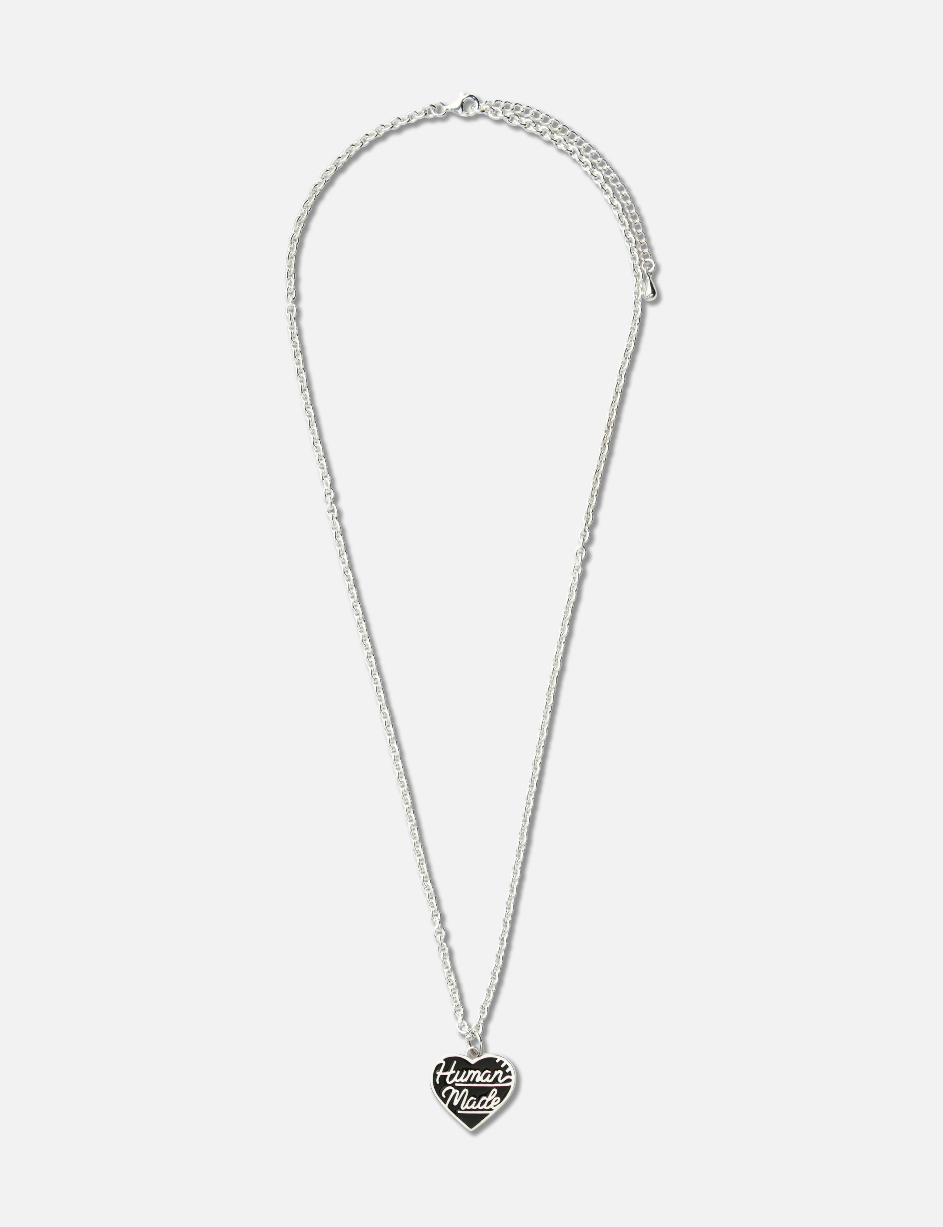 Human Made - Heart Silver Necklace | HBX - Globally Curated 
