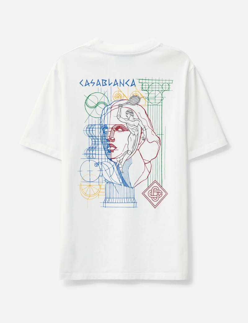 Casablanca - Drawing Lab Screen Printed T-shirt | HBX Casablanca - Drawing Lab Screen Printed T-shirt | HBX