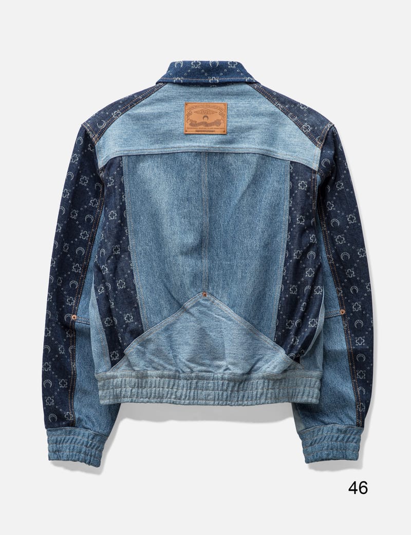 Marine Serre - Regenerated Moonogram Denim Working Jacket | HBX