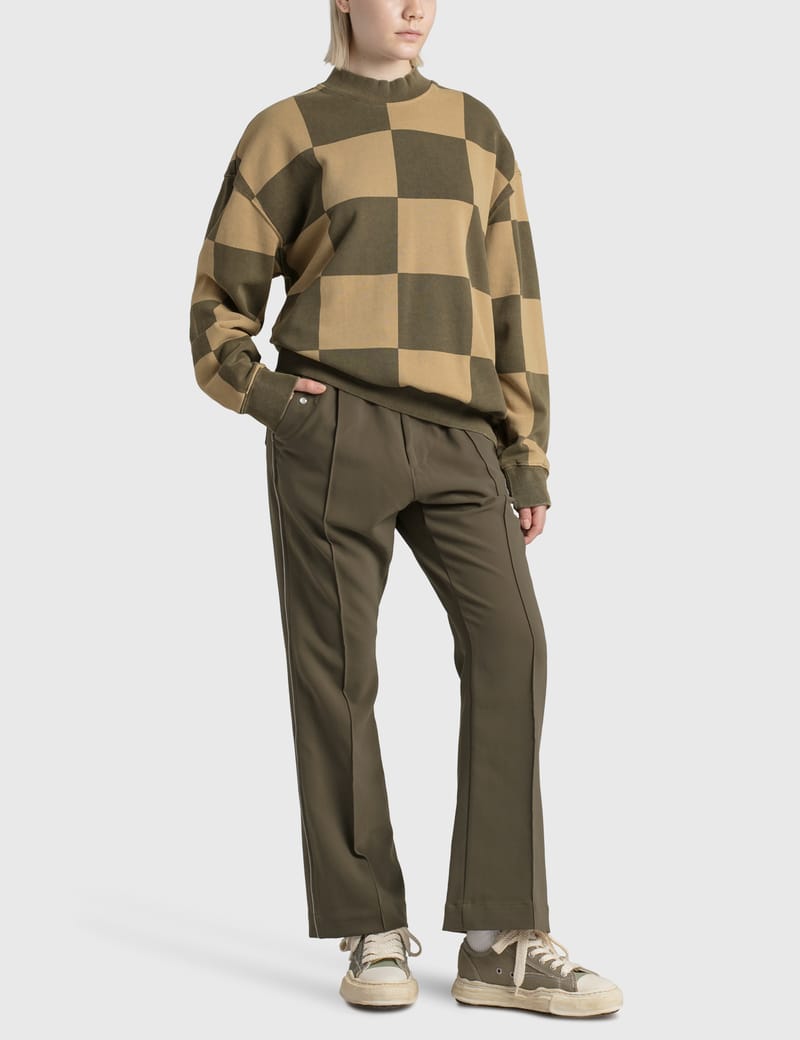 Stüssy - Blur Checker Fleece Mock Neck | HBX - HYPEBEAST 為