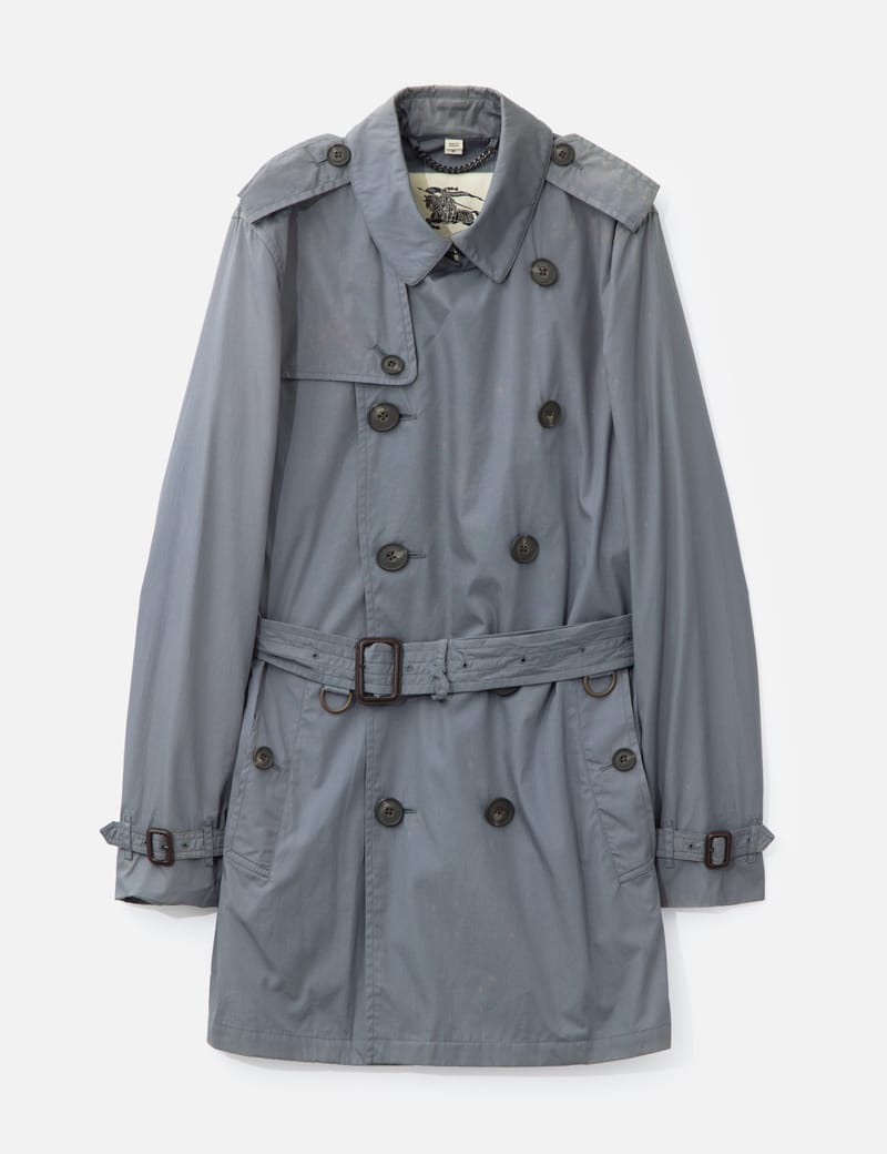 【関税＆送料込み】Burberry Checked Car Coat Mid-length Wool Car Coat in Flax/sand - Men | Burberry® Official