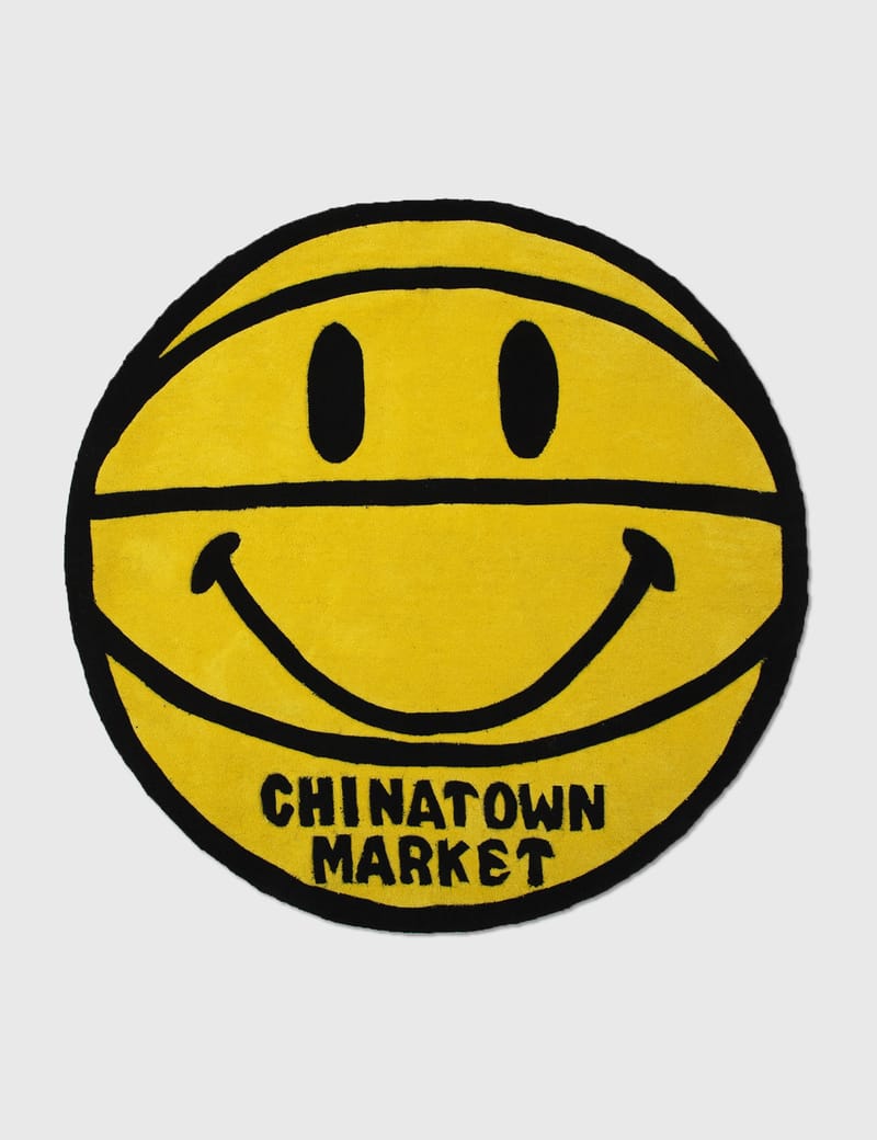 Chinatown Market - Smiley Basketball Rug 4FT | HBX - Globally
