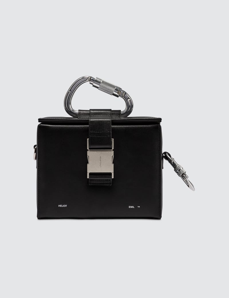 【美品】HELIOT EMIL carabiner box bag Heliot Emil - Leather Carabiner Box Bag | HBX