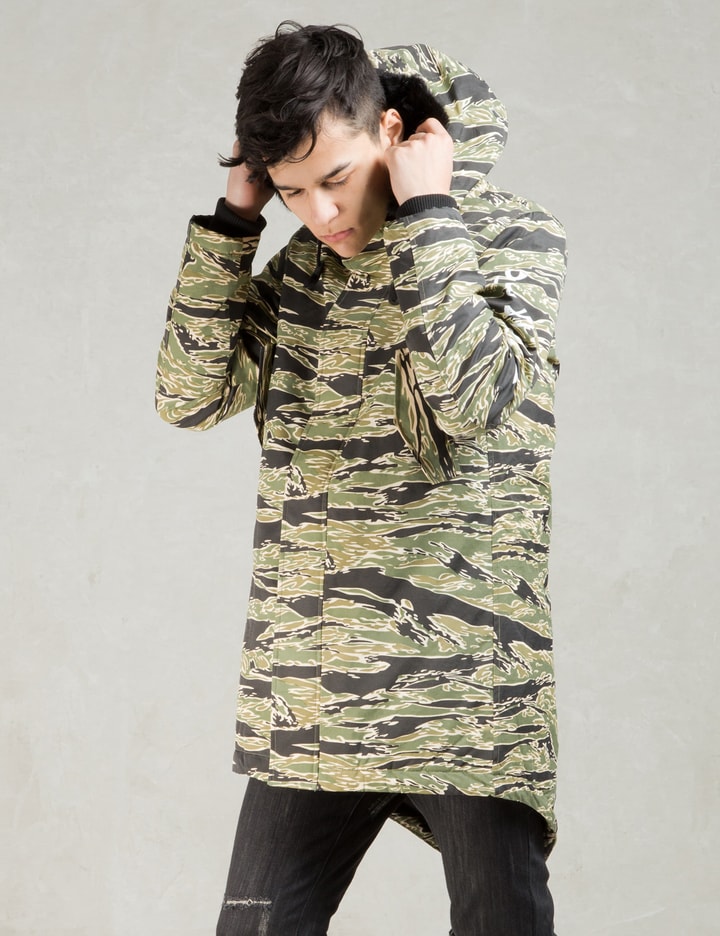 Black Scale Camo Torpedo Fishtail Jacket HBX Globally Curated