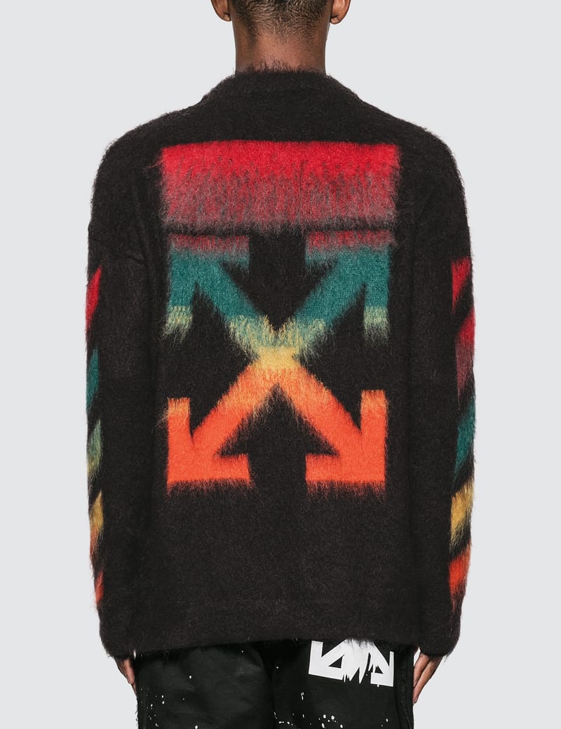 Off white brushed sweater hotsell