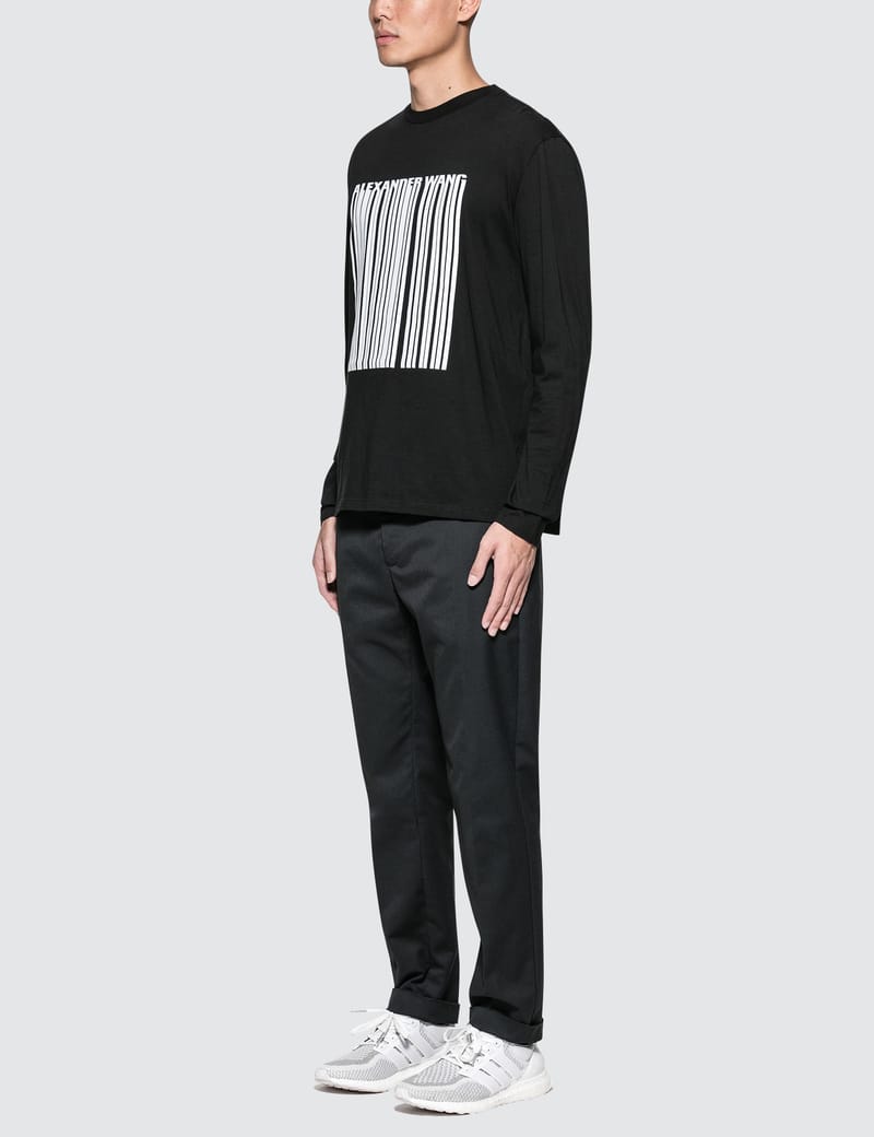 Alexander Wang - Classic Barcode L/S T-Shirt | HBX