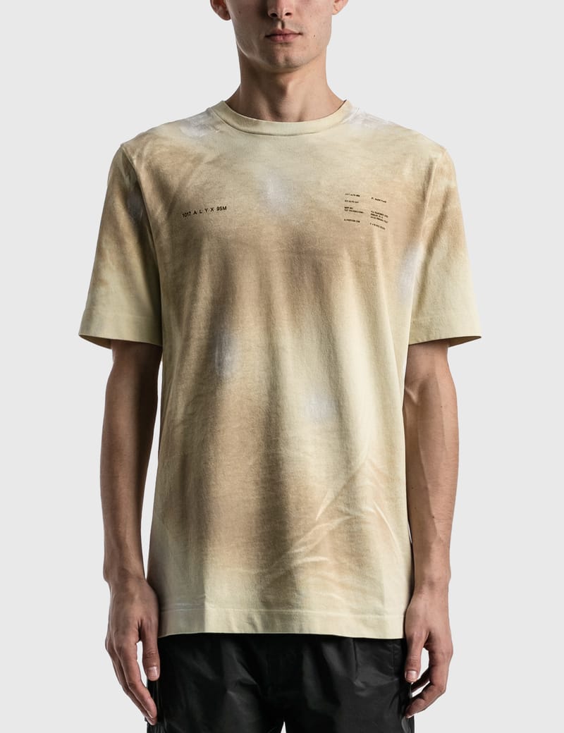 Tシャツ・カットソー Alyx Cream Cotton And Polyester T-Shirt 1017 ALYX 9SM - Printed Double Logo T-shirt | HBX - Globally