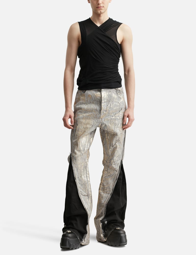 【RICK OWENS】ハリウッド バナナ トップス ブラック Rick Owens: Black Hollywood Banana Tank Top | SSENSE