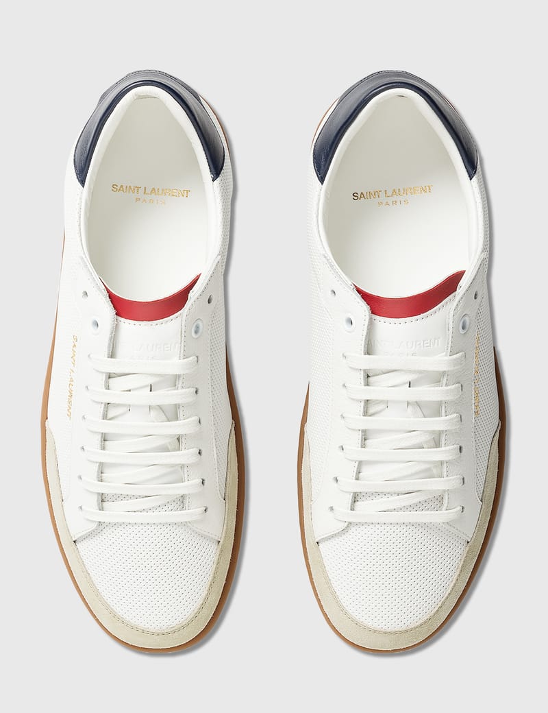 スニーカー Saint Laurent White Leather Court Classic Sl 10 Sneakers 14338547_54152223_600.jpg