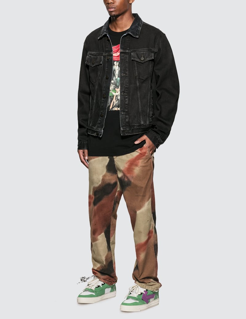 Off-White™ - Stencil Slim Denim Jacket | HBX - Globally Curated