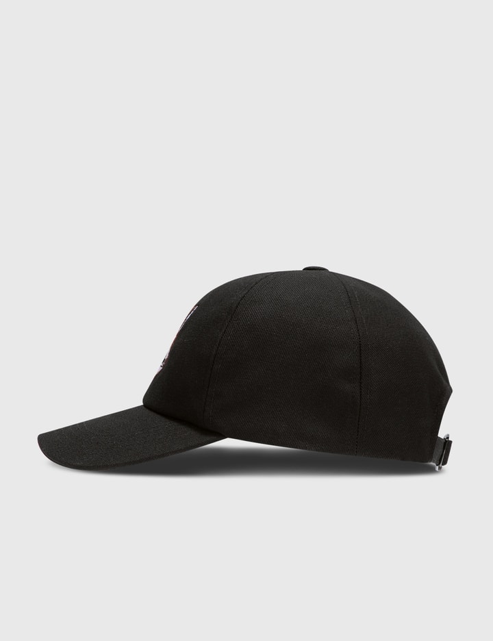 Maison Kitsuné - Large Fox Head Embroidered 6P Cap | HBX - Globally ...