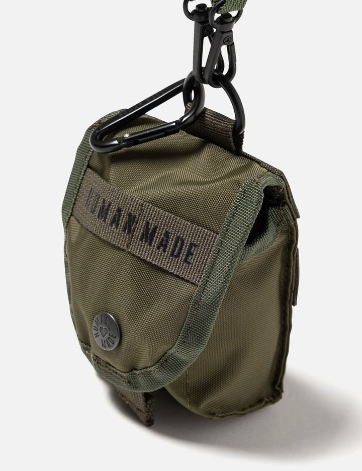 Human Made Military Pouch Mini - 轻巧耐用的橄榄绿尼龙迷你军用小包,支持斜挎与多种佩戴方式 | HBX
