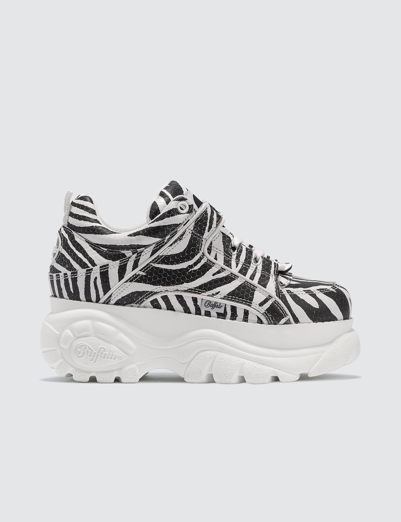 Buffalo London - Buffalo Classic Zebra Low-top Platform Sneakers | HBX -  Globally Curated Fashion and Lifestyle by Hypebeast