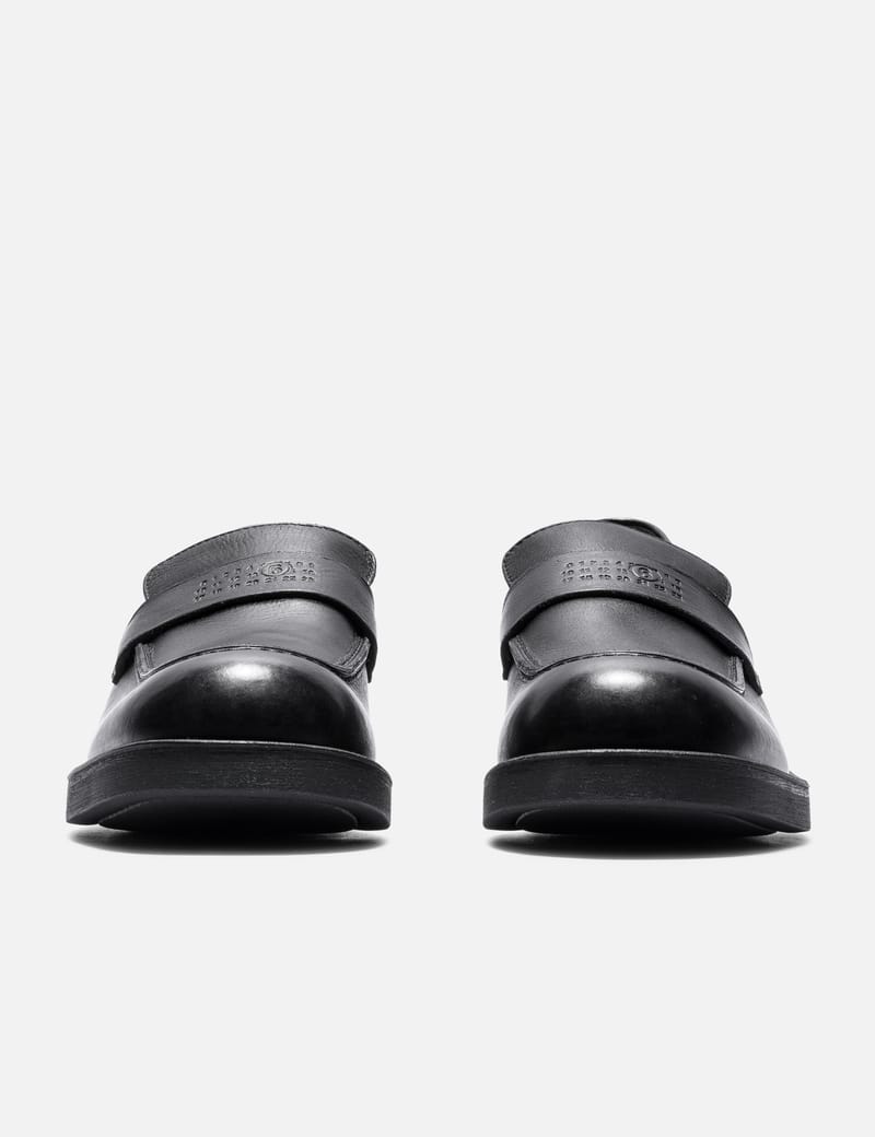 MM6 Maison Margiela City Biker Loafers - イタリア製スムースカーフ