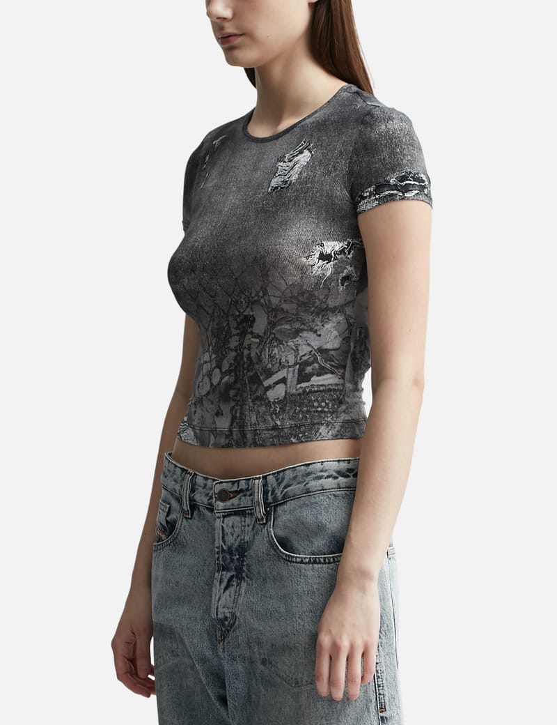 Diesel - T-Uncski Cropped T-shirt | HBX - Globally Curated