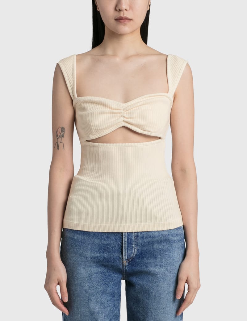 AGOLDE Isla Cut Out Tank HBX Globally Curated Fashion and