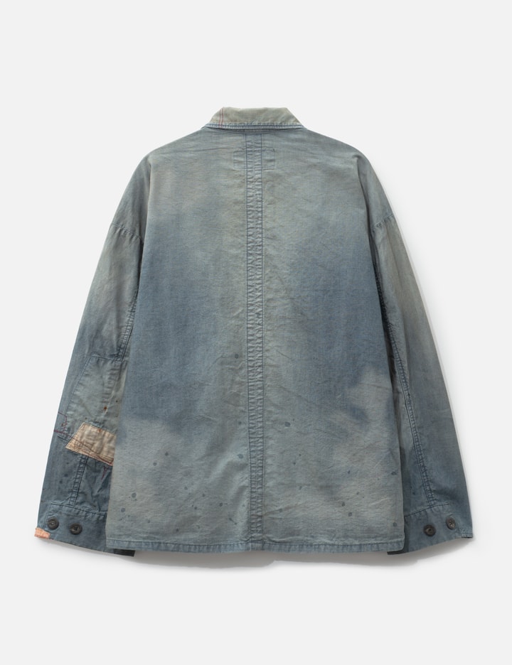 ANACHRONORM Chambray Remaked Fatigue Jacket - Lightweight indigo ...