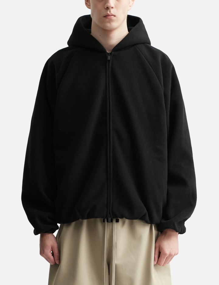 Fear of God Essentials - BRUSHED HOODED BOMBER | HBX - Globally Curated ...