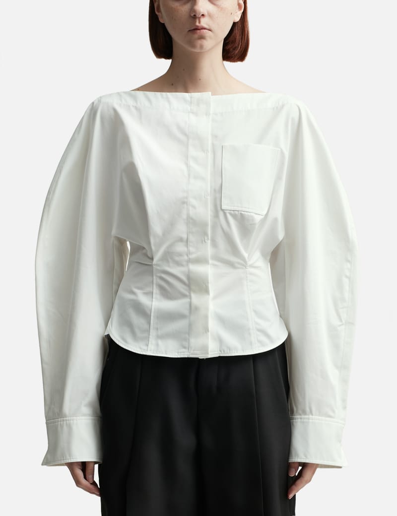 【関税&送料込み】Jacquemus 'La Chemise Baseball' White Sh Jacquemus - LA CHEMISE BARCO | HBX - Globally Curated