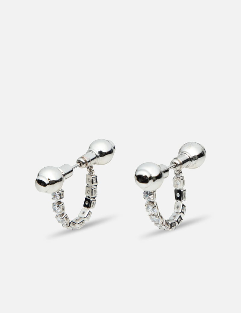 人気！HATTON LABS シルバー＆マルチカラー Daisy ピアス Hatton Labs - デイジー スタッドピアス | HBX - ハイプビースト