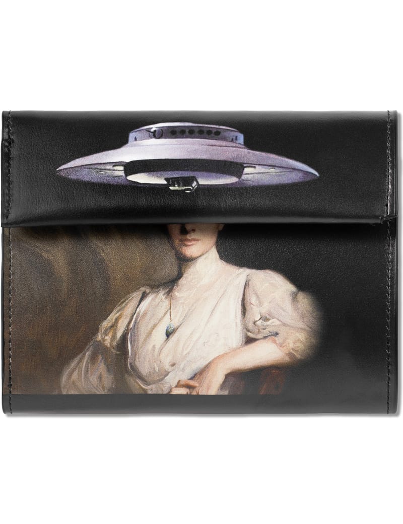 Undercover - Black Victorian Woman/ufo Leather Wallet | HBX