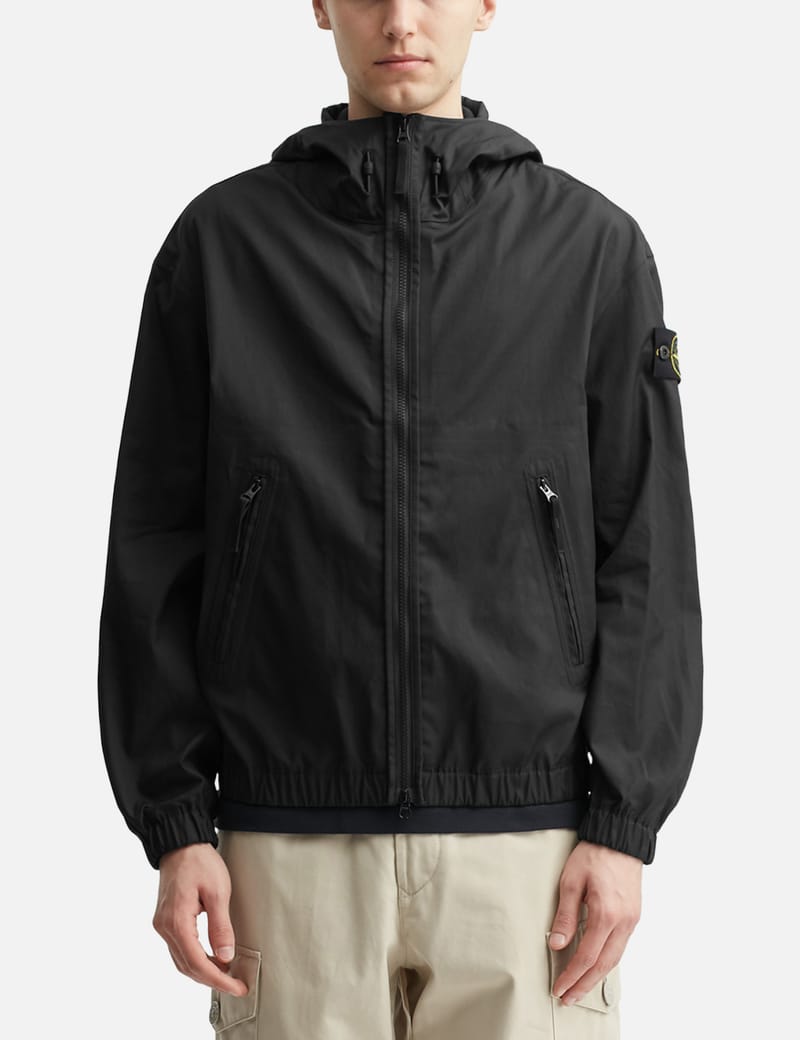 ジャケット・アウター STONE ISLAND Membrana Hooded Rain Jacket STONE ISLAND Membrana Hooded Rain Jacket