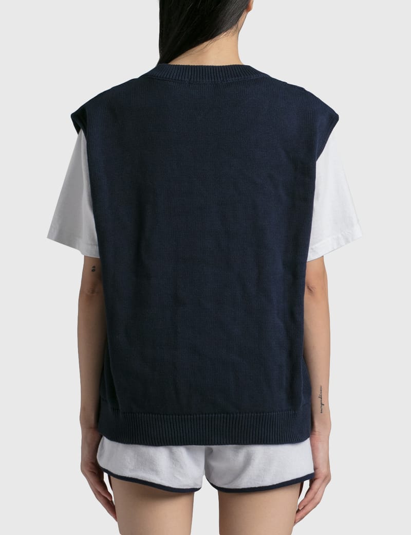 Sporty & Rich ケーブルニットベスト Sporty & Rich - SRC ケーブルニット ベスト | HBX