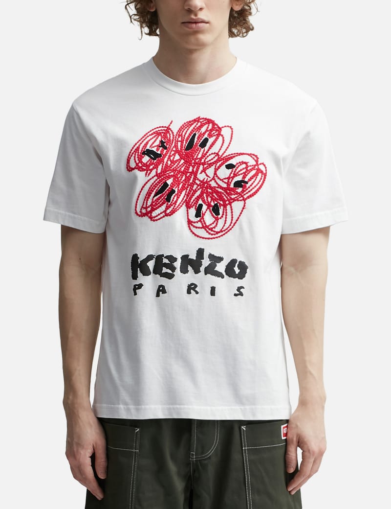 Kenzo Drawn Varsity Classic T shirt HBX Globally Curated