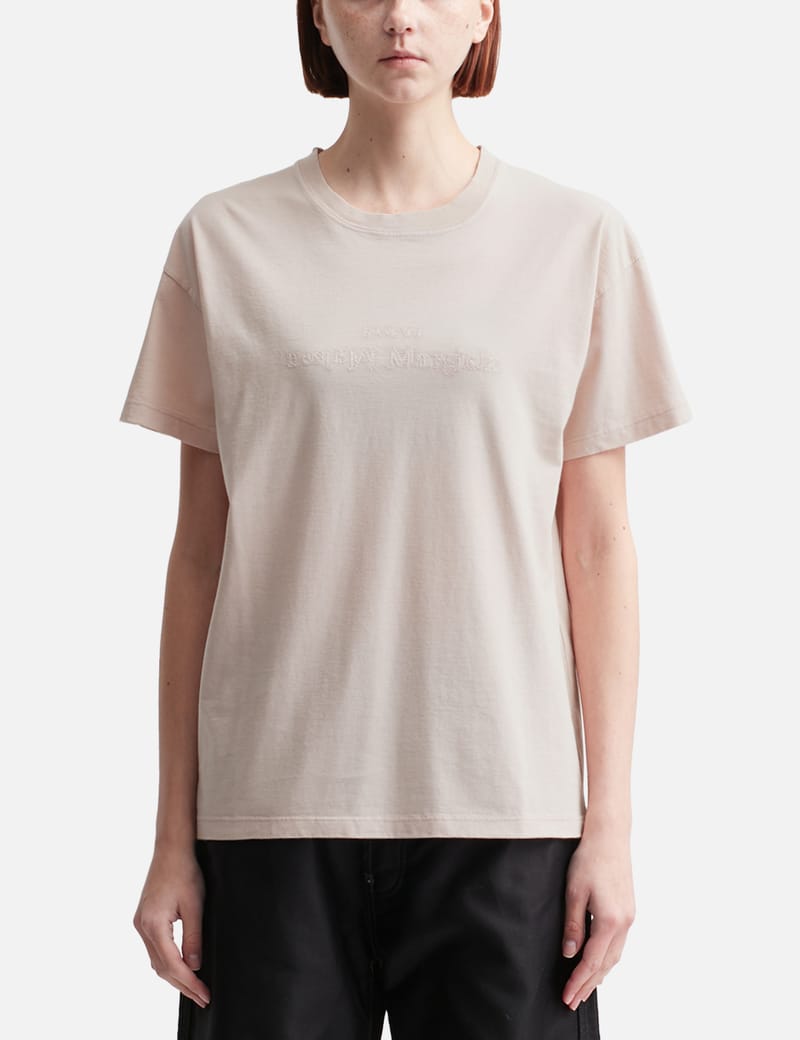 メゾンマルジェラ T-shirt with embroidered logo Maison Margiela Logo Cotton T-Shirt | Saks Fifth Avenue