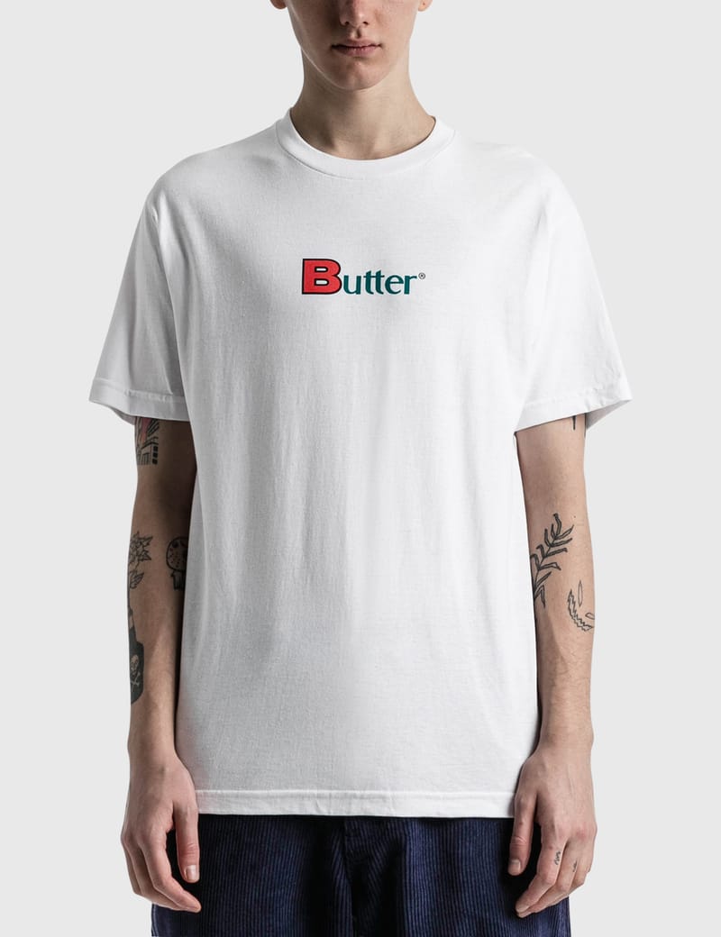 Butter Goods バターグッズ Bold Classic Logo Tシャツ Butter Goods BOLD CLASSIC LOGO TEE Black | BSTN Store