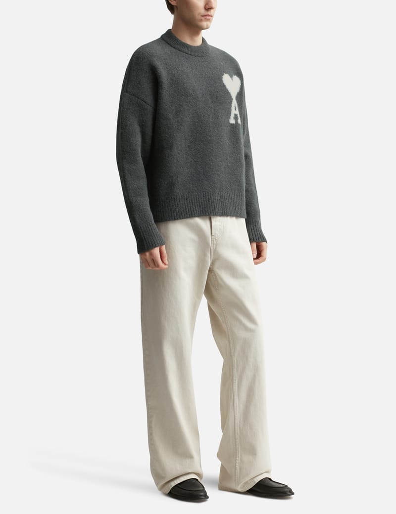 Ami セーター Ami - Off White Ami de Cœur Sweater | HBX - Globally Curated
