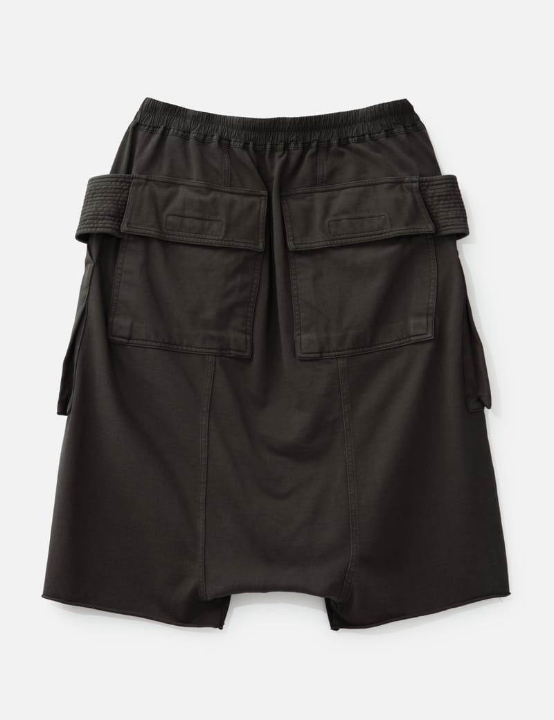 Rick Owens Drkshdw Creatch Cargo Pods - drop-crotch cargo shorts