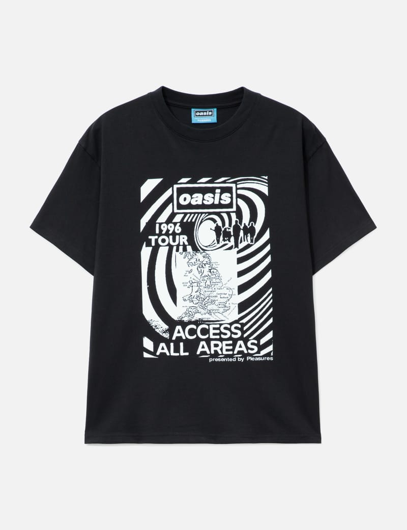 PLEASURES/プレジャーズ×OASIS Pleasures X Oasis All Access T-Shirt - Graphic cotton tee with