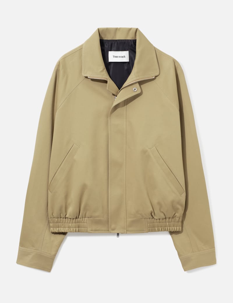 Tonywack Cotton Stand Collar Blouson - Layered style with