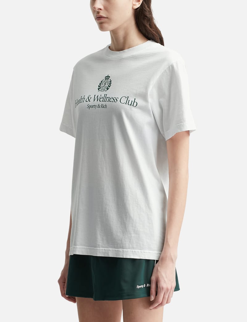 Sporty & Rich - H&W Crest T-Shirt | HBX - Globally Curated
