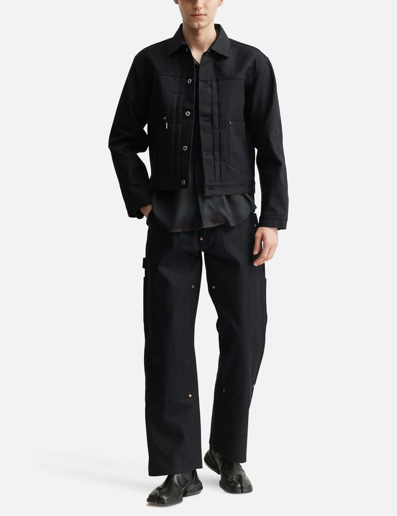 SUGARHILL Twisted Heather Denim Pants Double Knee - Japanese
