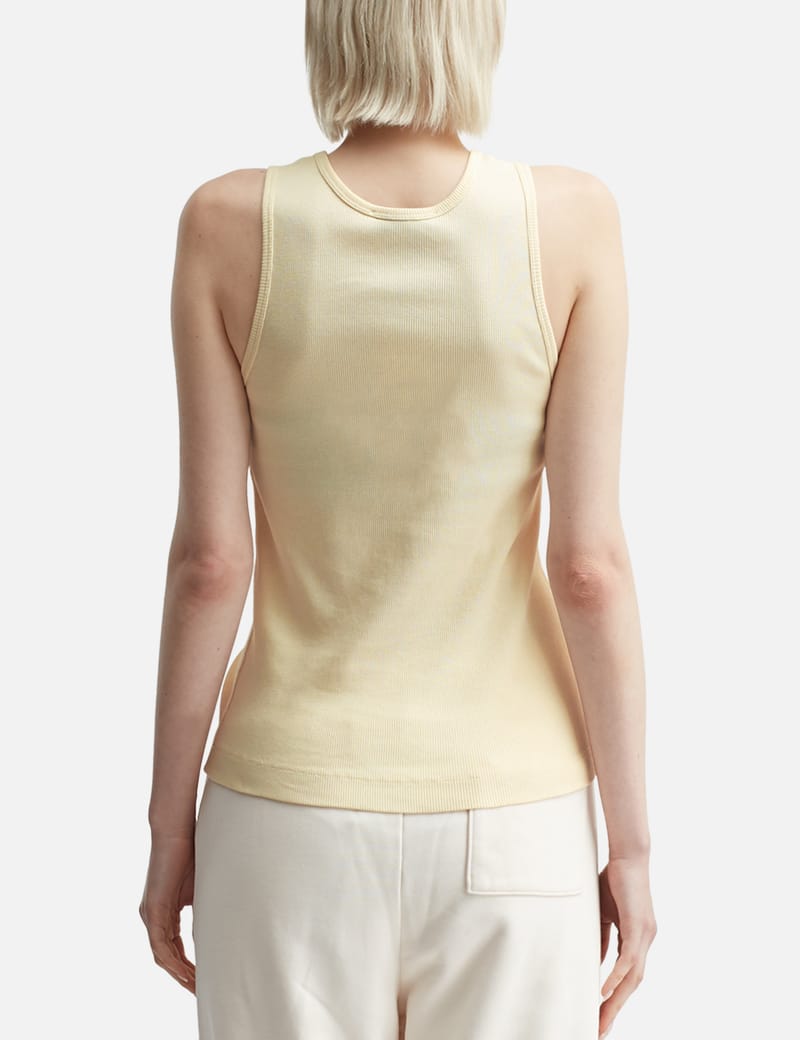 Maison Kitsuné - BABY FOX PATCH RIBBED TANK TOP | HBX