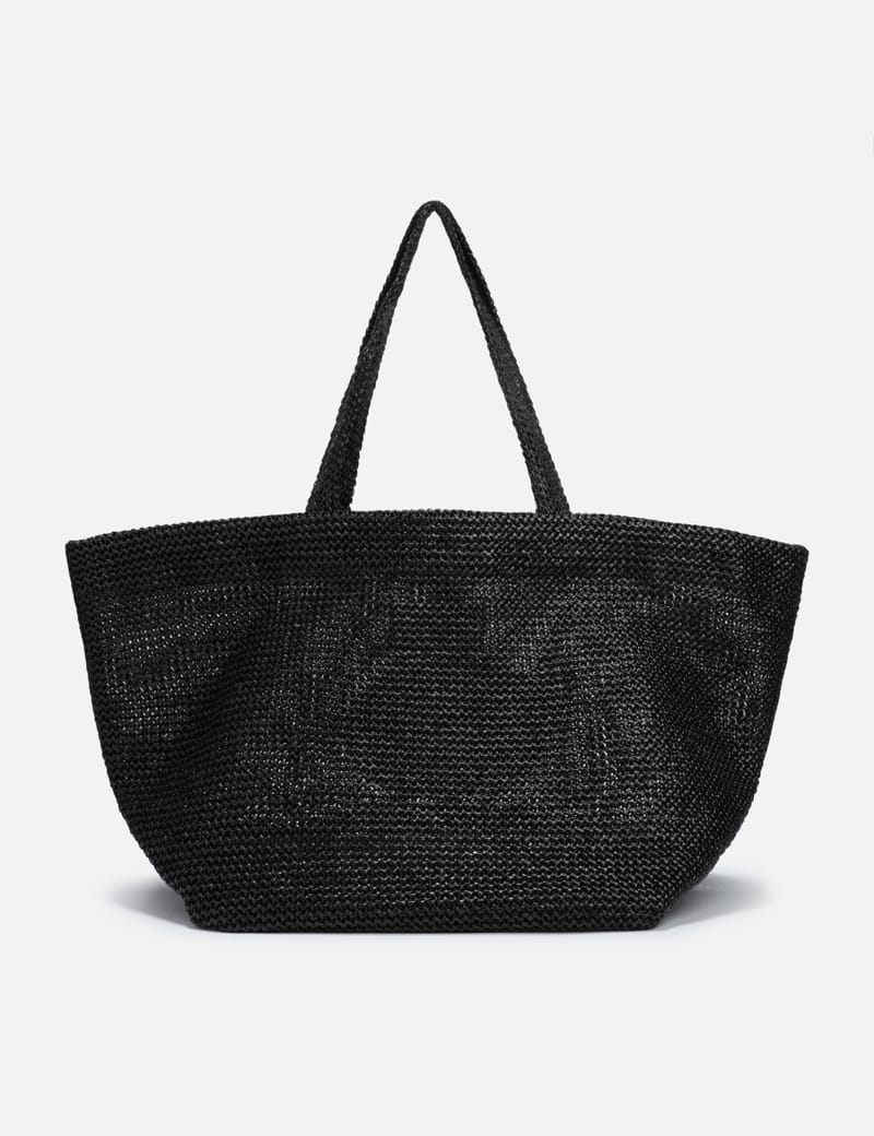 【送料&関税込】Alexander Wang Punch Tote Bag punch tote bag in brushed-effect leather in BLACK/ CREAM